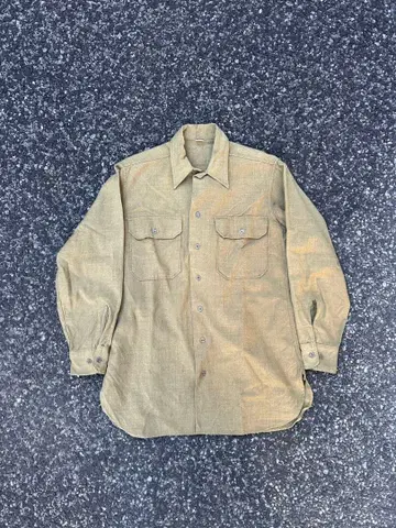 40s USARMY 미군 울 셔츠 밴드 포함 빈티지