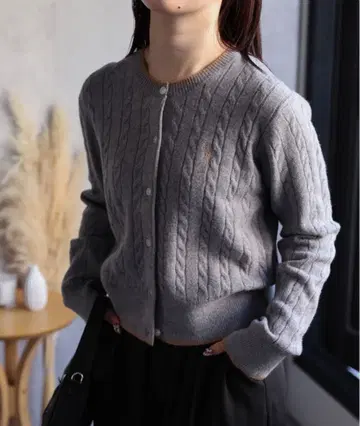 ap retro 별주 U.S. POLO ASSN 케이블 니트 가디건