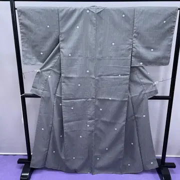 3781 폴리에스테르 코몬 이중 기모노 그레이 워셔블 기모노