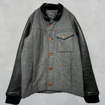 shama 가죽 슬리브 자켓 38