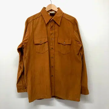 80s US 구제 의류 코듀로이 셔츠 브라운 L 사이즈