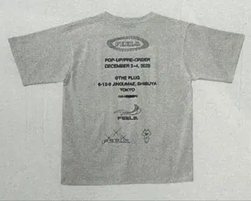 FEELS. 우에스기 슈헤이 팝업 T셔츠 M 사이즈 화이트 미개봉 새상품