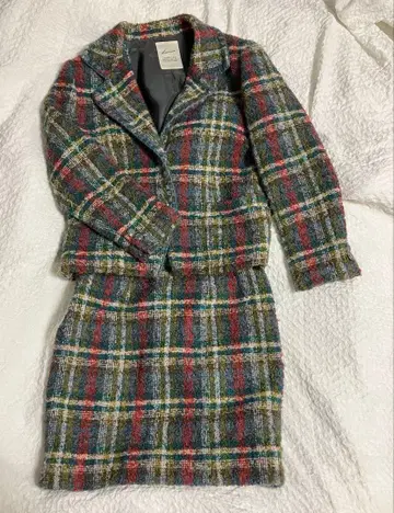 LOUNIE 루니 셋업 트위드 자켓 타이트 스커트