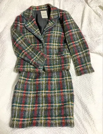 LOUNIE 루니 셋업 트위드 자켓 타이트 스커트 레트로