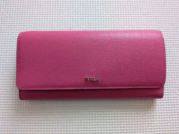 [ 새상품 미사용 ] FURLA 핑크 장지갑 플랩식