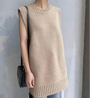 새상품급 Spick & Span 로게이지 2WAY 니트 베스트