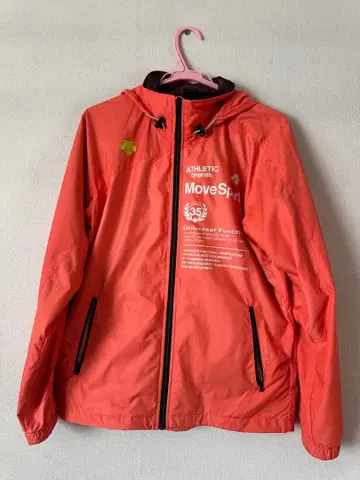 [ 새상품급 ] Move Sport 후드 부착 나일론 자켓 오렌지