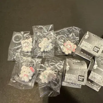 산리오 캐릭터즈 메지루시 액세서리 포근포근 스노우 5점 세트