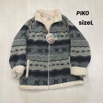 택 포함 90s 데드스탁 PIKO 보아 플리스 자켓 하이비스커스