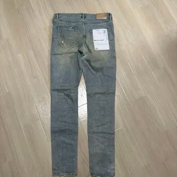 PURPLE 스키니 데님 31 미사용 새상품 라메 믹스