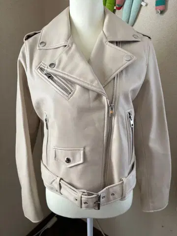 ZARA 인조 가죽 라이더 자켓