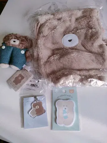 호코리 모카 봉제 인형 키링 복조리 아크릴 키링 메모지