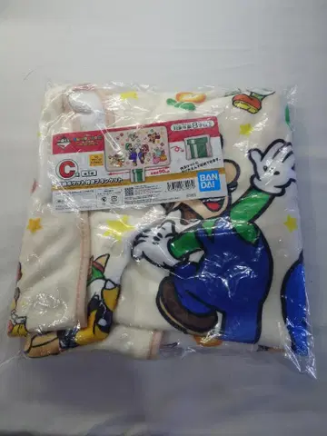 제일복권 슈퍼 마리오 C상 수납 포켓 포함 담요/IK7E0001M