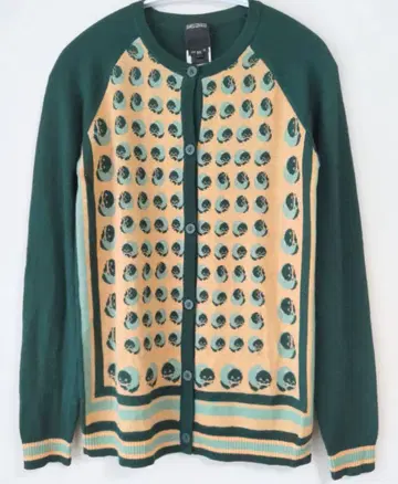 ANNA SUI x JAMES COVIELLD 고양이 패턴 가디건 P/S