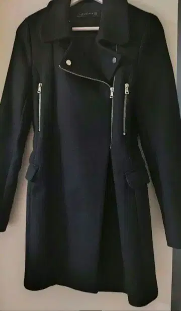 자라 라이더 자켓 코트 블랙 여성용 새상품급