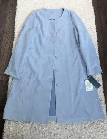 인베르나레 INVERNALE 스웨이드 터치 스트레치 코트 블루