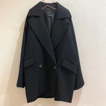 CYNICAR 싸이닉 피 코트 오버 사이즈 네이비