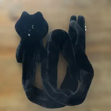 레어 ne-net 네넷 냐 머플러 블랙 봉제 인형