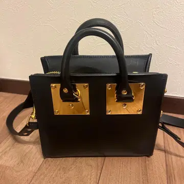 블랙 가죽 리스테아 백