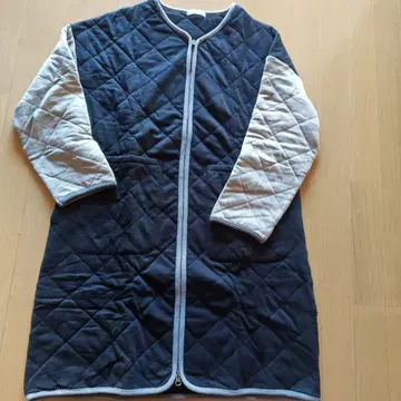 eka 퀼팅 롱 자켓