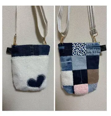 패치워크 디자인 숄더백