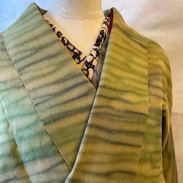 도추기 와카쿠사색 블렌딩 순수 실크 그린 계열