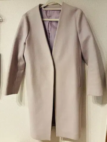 라벤더 롱 코트