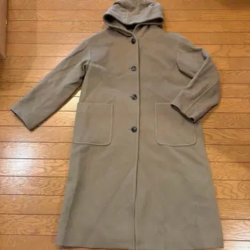 어반 리서치 후드 부착 풀색 롱 코트