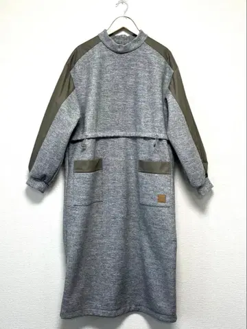 새상품 53,900엔 PINORE 피노레/이소재 조합 원피스 40