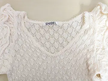 SNIDEL 화이트 니트 원피스