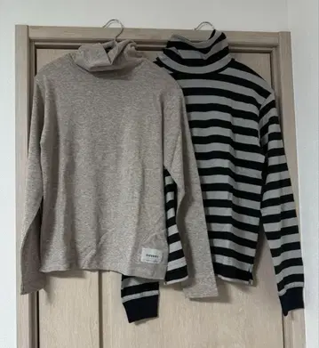 OUVERT 터틀 상의 2세트 코튼울