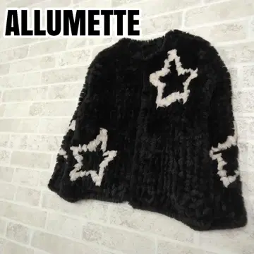 ALLUMETTE 아메트 별 패턴 퍼 자켓