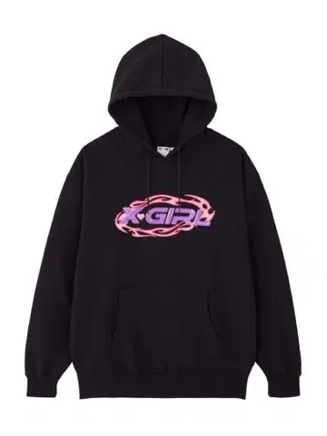 X-girl 엑스걸 TRIBALOVALLOGOSWEAT HOODIE