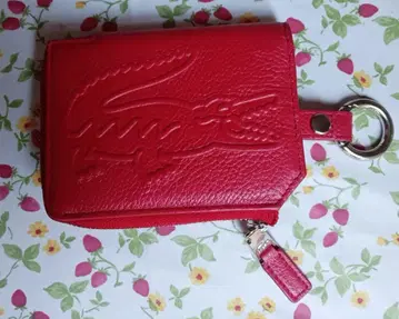 라코스테 동전 지갑 지갑 지갑 카드 홀더 카드 케이스 천연 가죽