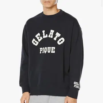 젤라토 피케 HOMME 리사이클 쭈리 칼리지 로고 풀오버 M