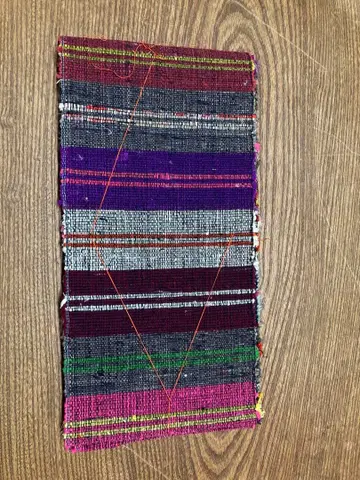 Os539 열직 반폭 오비 빨간색 핑크