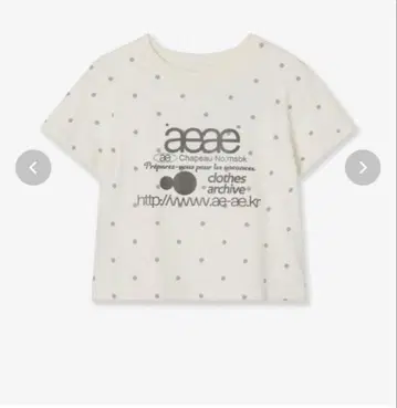 aeae 도트 무늬 반팔 티셔츠
