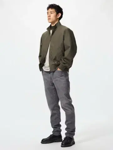 유니클로 EZY 청바지 그레이 M 미사용 새상품 가격 인상 모델 유니클로