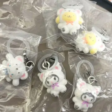 산리오 메지루시 액세서리 폭신폭신 스노우 시나몬 쿠로미 푸딩 세트