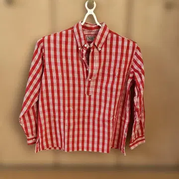 파라카 체크 풀오버 셔츠