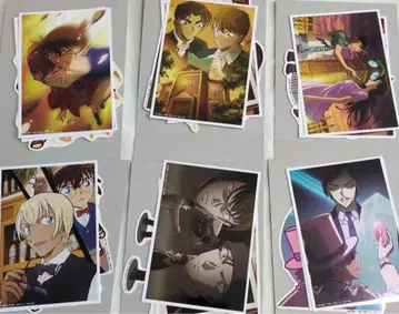 세가 럭키 쿠지 명탐정 코난 J상 브로마이드 & 스티커 세트 컴프