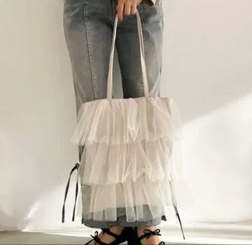 튤 티어드 토트백