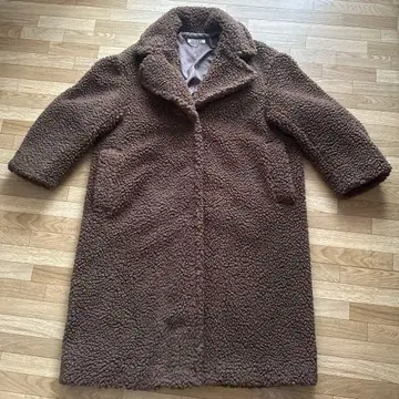 SNIDEL 보아 롱 코트 브라운