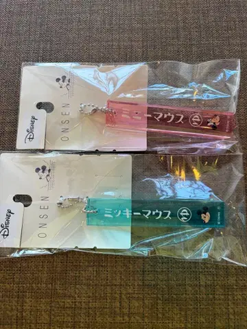 미사용 새상품 수량 한정 미키마우스 스트랩 2종 세트