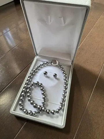 포멀 목걸이 귀걸이 세트