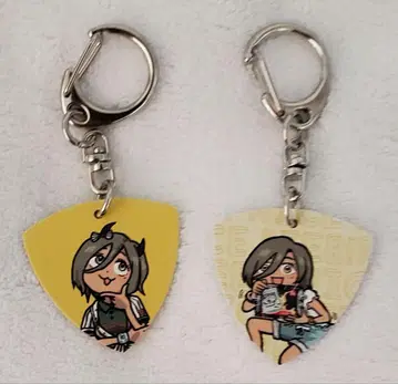 걸즈밴드클라이 쿠마미네 기타 피크 키링 루파 2