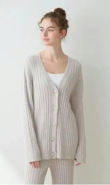 미사용 새상품/젤라피케 핫 스무디 리브 가디건 & 팬츠