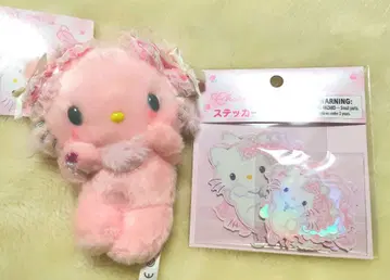 챠미키티 허니큐트 마스코트 홀더 스티커 세트 2점