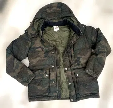 SAN francisco 카모 패턴 다운 자켓 M 다운