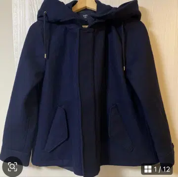 코트 아우터 네이비 ships color 후드 부착 여성용